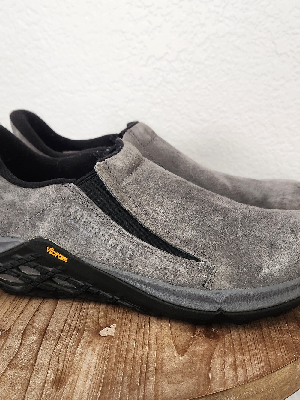 Merrell Jungle Moc (Sz 7) Women's Slip on Shoes J90630 Gunsmoke Suede Hiking